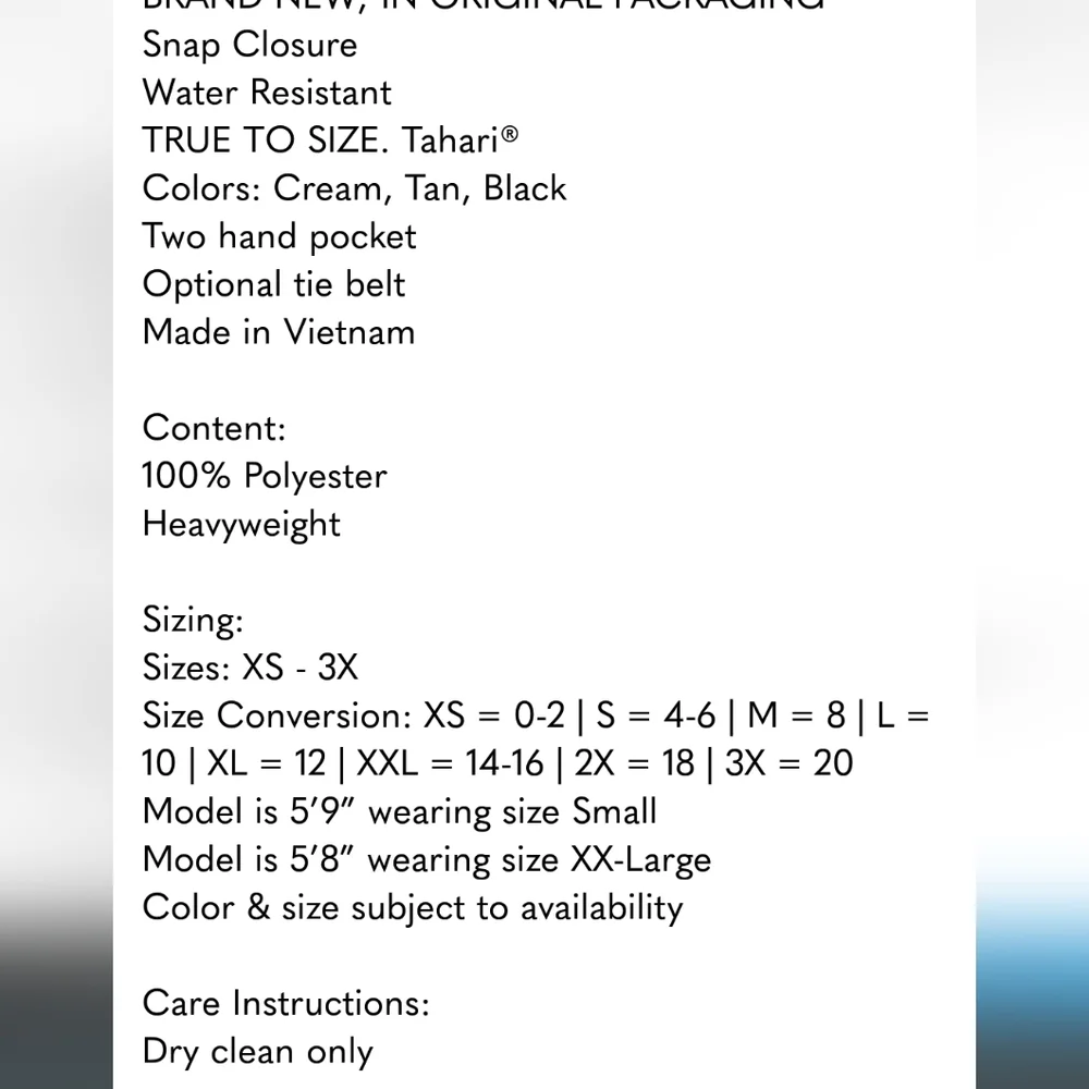 Tahari Ladies' Faux Wool Wrap Coat, nwt - Picture 8 of 8